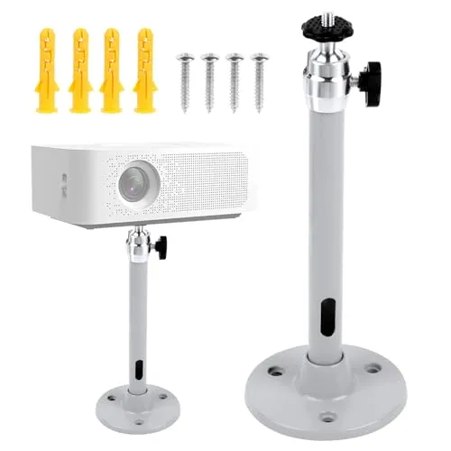 Mini Beamer Halterung Decke Beamer Deckenhalterung Beamer Universelle Aluminium Beamerhalterung Mini Halterung Beamerhalterungen Halterung Projektor Wanddeckenhalterung für Die Decke Wand Traglast 3kg