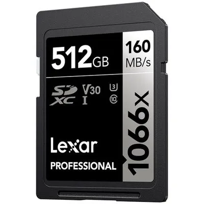 Lexar SD Pro Silver Series UHS-I 1066x 512GB V30 512 GB