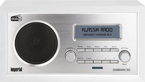 IMPERIAL DABMAN 30 Digitalradio - Radios: Kompaktes DAB+ Digitalradio mit 3 Direktwahltasten für Ihre Lieblingssender und einem klaren 7,0 cm LCD Display – ideal für Küche, Büro oder als Radiowecker.