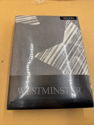 Fein Biber Bettwäsche Grau mit Sternen 135x200 cm - Bettwäschegarnitur aus 100% Baumwolle, kuscheliger Biberstoff mit Sternenmuster, ideal für gemütliche Nächte im Schlafzimmer.