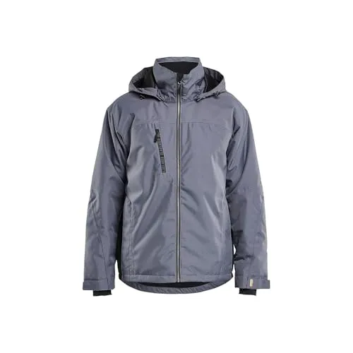 Blåkläder Winterjacke für Arbeitsschutz - Leichte, wind- und wasserdichte Winterjacke mit atmungsaktivem Mesh-Futter. Ideal für kühles Wetter, ausgestattet mit abnehmbarer Kapuze und reflektierenden Details für bessere Sichtbarkeit. Zertifiziert nach EN 343.