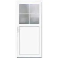 Kunststoff-Nebeneingangstür K 502 Weiß 98 cm x 198 cm von Panto