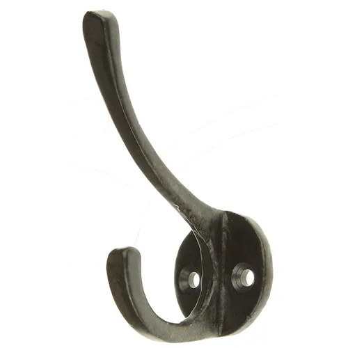 Wandhaken schlicht schwarz Eisen Dekohaken Haken Garderobenhaken Metallhaken
