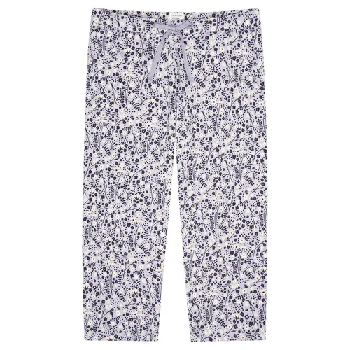 Schiesser Damen Schlafhose 3/4 lang - Multicolor Relax Pyjamaunterteil - Schlafanzughosen für Damen mit Bund und Bindeband sowie seitlichen Taschen für optimalen Tragekomfort und entspannte Nächte.