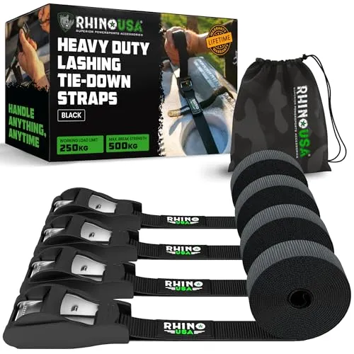 Rhino USA 4er Set Spanngurte in schwarz von Rhino USA