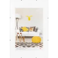 Walther Design Bilderrahmen Klarglas 60 x 90 cm - Wand- & Tischbilderrahmen, rahmenloser Bildhalter aus Klarglas mit praktischem Clipverschluss für schnelles Einrahmen in Hoch- oder Querformat.