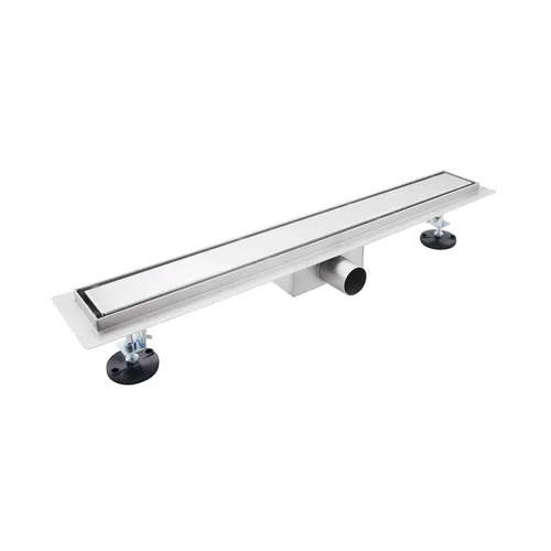 Aloni Duschrinne Plan 50cm - Hochwertige Duschrinne aus rostfreiem Edelstahl, ideal für moderne Bäder und eine elegante Wasserableitung.