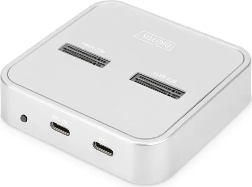 Ladestation Digitus DIADIISTA0003 - Vielseitige USB-C Ladestation - Netzteile & Ladegeräte mit LED-Anzeige, Plug and Play-Funktion und integrierter Lesekarte für schnelles Laden und Datenübertragung. Ideal für Technikbegeisterte!