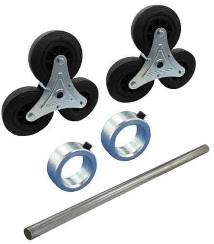 Rollentechnik Umbausatz: Sackkarre zu Treppenkarre - Sackkarren Zubehör, ermöglicht die Umwandlung in eine Treppenkarre für müheloses Transportieren auf Treppenstufen.