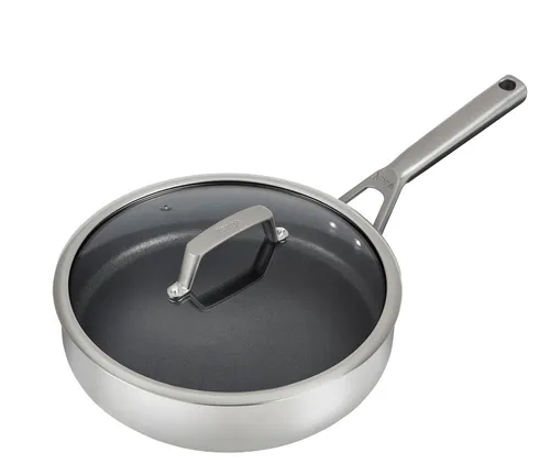 NINJA ZEROSTICK Sauteuse 26cm - Hochwertige Pfanne für müheloses Kochen - Pfanne mit innovativer ZEROSTICK-Technologie für antihaftendes Kochen und einfache Reinigung, ideal für gesundes Braten.