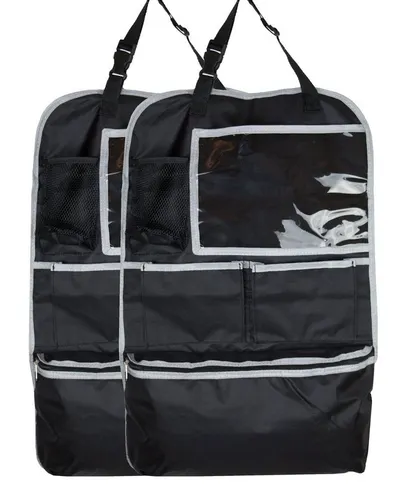 ZOLLNER24 Auto-Rückenlehnentasche (2-tlg), 100% Polyester