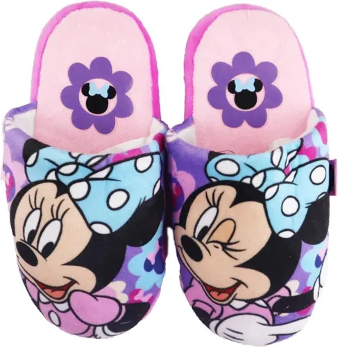 Disney Minnie Maus Kinder Mädchen Hausschuhe Slipper Schlüpfschuhe – Lila / 30/31