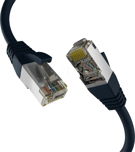 EFB CAT8.1 SCHWARZ 2m RJ45 PATCHKABEL S/FTP PIMF von M-CAB