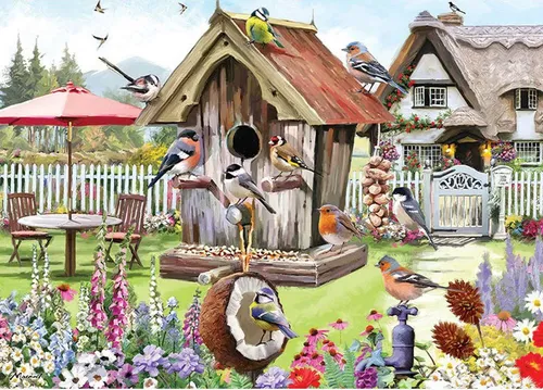 Otter House Puzzle Gefiederte Bewohner, Puzzleteile