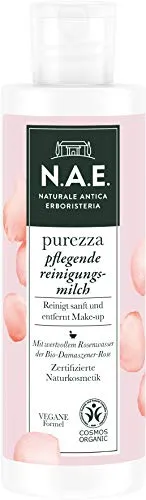 N.A.E. Naturale Antica Erboristeria Reinigungsmilch - COSMOS Organic zertifizierte Reinigungsmilch mit 98% natürlichen Inhaltsstoffen, sanft zur Haut und ideal zum Entfernen von Make-up, angereichert mit wertvollem Rosenwasser.