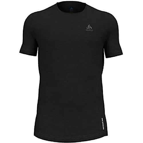 ODLO Herren Unterhemd BL TOP crew neck s/s NATURAL P - Funktionsunterwäsche für Herren, aus 50% mulesingfreier Merinowolle und TENCEL, atmungsaktiv und geruchsneutral - ideal für aktive Tage im Freien.
