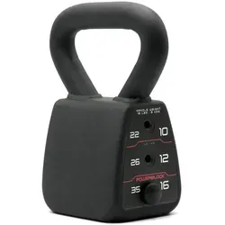 PowerBlock Adjustable Kettlebell 15.9 kg - Verstellbare Kettlebell - Kettlebells für vielseitiges Training, ersetzt 4 Kugelhanteln und bietet außergewöhnlichen Komfort mit verstellbarem Gewicht von 15.9 kg, ideal für effektives Kraft- und Ausdauertraining.