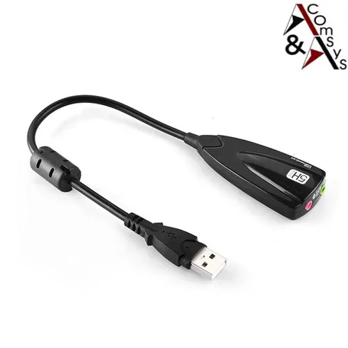 Mini Soundkarte 7.1 Kanal Dynamic 3D Surround Sound-Effekt USB Kabel 20cm Black