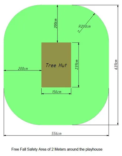 Stelzenhaus Tree Hut KDI mit Rutsche in Gelb - Das Stelzenhaus