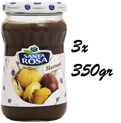 3x Santa Rosa Kastanien Marmelade Konfitüre Brotaufstriche aus Italien 350g