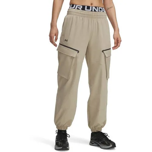 Under Armour® Jerseyhose UA UNSTOPPABLE CARGO PANTS CITY KHAKI L - Stoffhosen mit 90 % Polyester und 10 % Elastan für perfekten Tragekomfort und Bewegungsfreiheit, ideal für aktive Freizeitgestaltung.