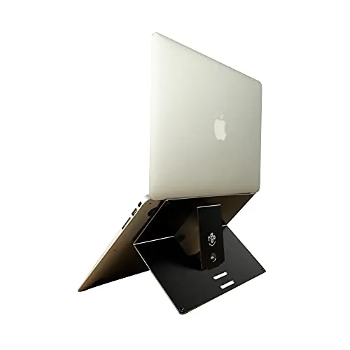 R-GO Tools RGORIATBL R-Go Riser Attachable Laptopständer schwarz - Laptop-Ständer mit 30° - 45° Winkelverstellung, ideal für Laptops von 10