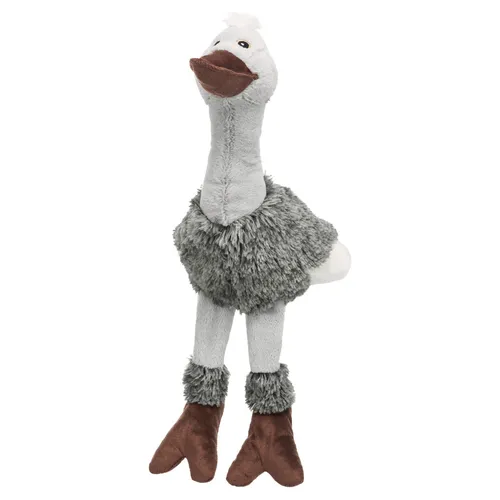 Trixie Strauß Plüschspielzeug mit Stimme 53 cm für Hund und kleine Tiere