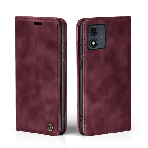 Produktbild Handy Hülle für Motorola Moto E13 Klapp Magnet Smartphone Cover Case Rot