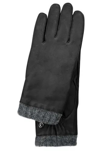 KESSLER Lederhandschuhe Style Rasmus (Paar, 1-St., Handschuhe) Leather Working Group zertifiziertes Leder, warmes Kunstfellfutter