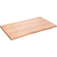 Produktbild vidaXL Waschtischplatte Hellbraun 100x60x4 cm aus Massivholz