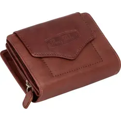 RFID Damen Geldbörse Portemonnaie Geldbeutel Damenbörse Leder Braun (528B)