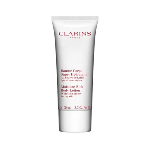 Clarins Super Feuchtigkeitsspendende Körperlotion 100 ml - Hochwertige Körperlotion für intensive Feuchtigkeit, zieht schnell ein und sorgt für ein angenehmes Hautgefühl. Ideal für tägliche Pflege.
