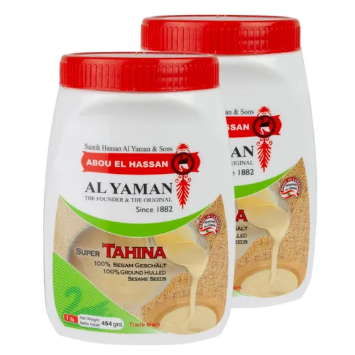 Al Yaman Tahine Sesampaste im 2er Set à 454 g von Al Yaman