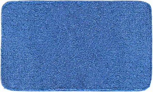 Produktbild Badteppich Grund Melange 80 x 140 cm blau