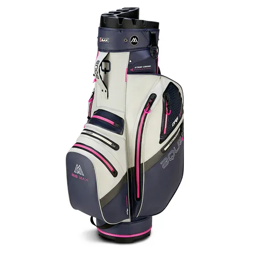 BIG MAX AQUA Silencio 4 Golf Cartbag - 100% Wasserdicht Blau Pink