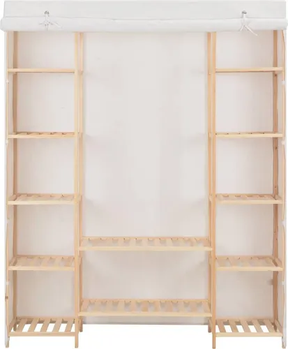 vidaXL Kleiderschrank Weiß 135 x 40 x 170 cm