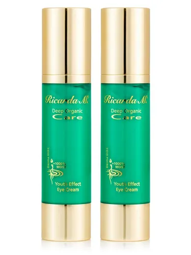 Ricarda M. DOC Deep Organic Care Youth Effect Augencreme 2x 50 ml - Reinigungsschaum & Gele für das Gesicht, reduziert Tränensäcke, Falten & Augenringe mit 5 Naturwundern, vegan und dermatologisch getestet.