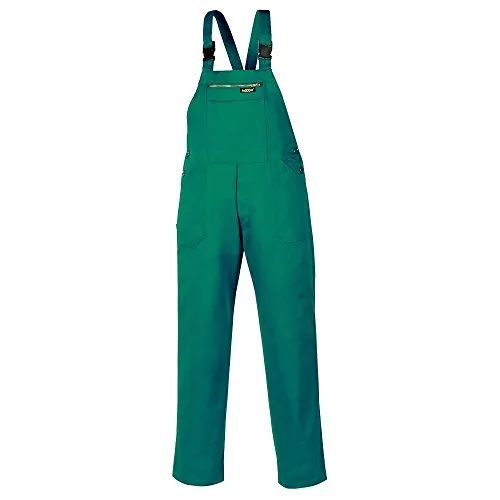 BIG-TEXXOR Arbeits-Berufs-Latz-Hose, 290g/m2, grün - Robuste Arbeits-Latz-Hose aus 100 % Baumwolle, ideal für Handwerker und Bauarbeiter, in vielen Größen verfügbar.