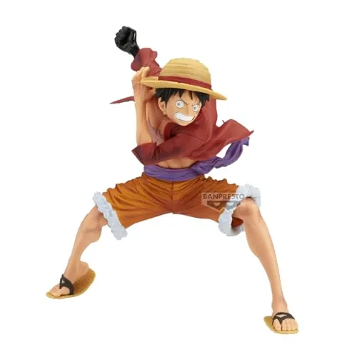 Banpresto Sammelfigur One Piece Maximatic Monkey D Luffy ver. A 21cm - Spielfigur aus Kunststoff, detailreiche Nachbildung von Monkey D Luffy, ideal für Sammler und Fans der One Piece Reihe.