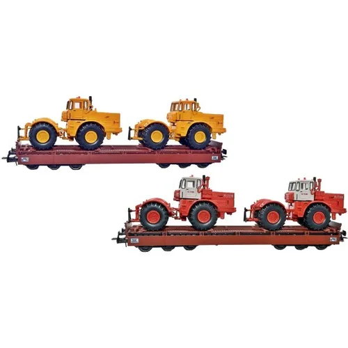 NPE NW 22401 H0 2er Set Schwerlastwagen Samms 4860 mit K 700, DR, Ep.IV H0 + Neu