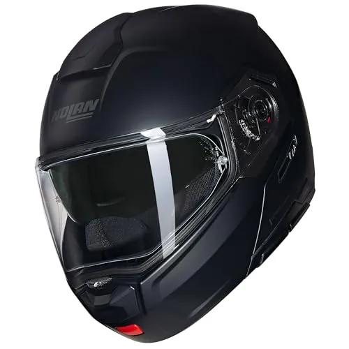 Nolan N90-3 Classico Klapphelm - Matt-Schwarz - XL - Motorradhelm mit Dual Action Kinnschutz-Öffnungssystem und Airbooster-Technologie für optimale Belüftung. Ideal für Touren und urbanes Fahren, bietet hohen Komfort und Sicherheit.