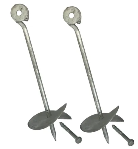 2er Set Bodenanker Erdanker 30 cm für Spielturm Erdnägel Befestigungsanker Zelt