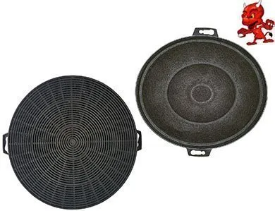 Sparset 2 Aktivkohlefilter Filter Kohlefilter für Dunstabzugshaube Abzugshaube Neff DKA13, DKA19, D8602 STAINLESS STEEL