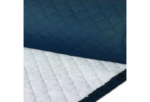 Produktbild maDDma Stoff 1m Meterware Raute Steppstoff 158cm breit, marineblau