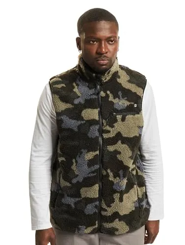 Brandit Jagdweste Teddyfleece Weste XL - Funktionsjacke in Darkcamo, aus warmem Teddyfleece mit 4 praktischen Taschen – ideal für Jagd und Outdoor-Aktivitäten.