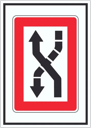 HB-Druck Aufkleber Fahrwasser nach Backbord zu überqueren Symbol Aufkleber, wetterfest, UV-beständig, kratzfest