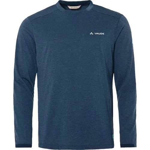 Vaude Herren Sveit II Longsleeve XL in Blau - Funktionales Longsleeve aus geruchsneutralem Polyester-Woll-Mix, ideal für Outdoor-Aktivitäten und angenehmen Tragekomfort.