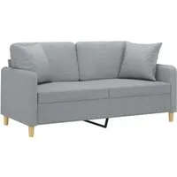 vidaXL 2-Sitzer Sofa mit Zierkissen