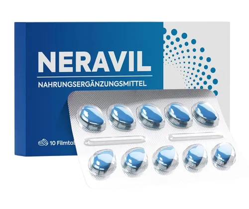 NERAVIL – Blaue Tabletten für Männer, Ginseng & Ashwagandha