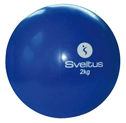 Balle lestée Sveltus 2kg, Diamètre 12,5 cm, blau